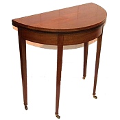 antique demi lune table