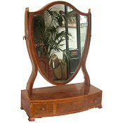 Antique toilet mirror