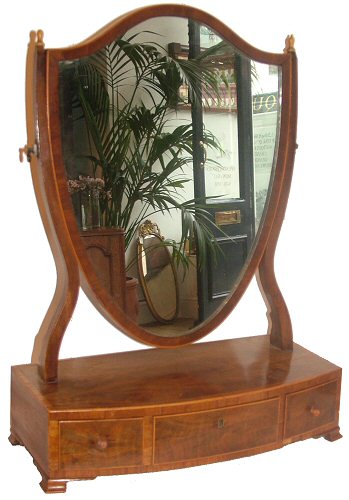 Antique toilet mirror