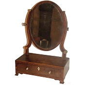 Antique toilet mirror
