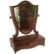 Antique toilet mirror