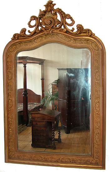 Antique 19th Century a French Gilt Wall Mirror