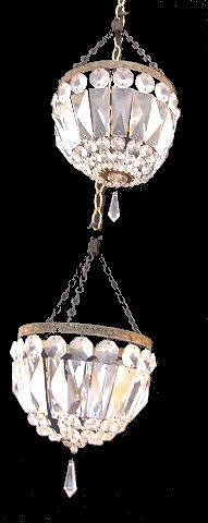antique style purse chandelier