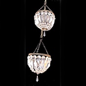 Mathcing pair of Antique purse chandeliers