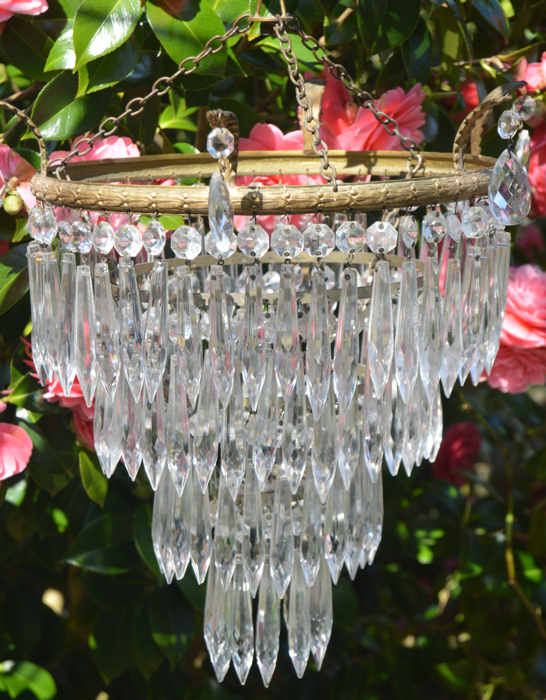 Edwardian 4 Tier Icicle Chandelier