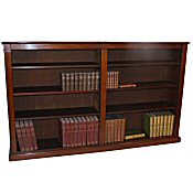 Victorian double low bookcase