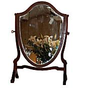 Edwardian mahogany dressing table mirror