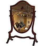 Edwardian mahogany dressing table mirror