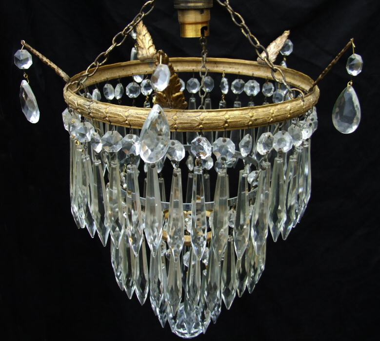 Edwardian 3 Tier Icicle Chandelier