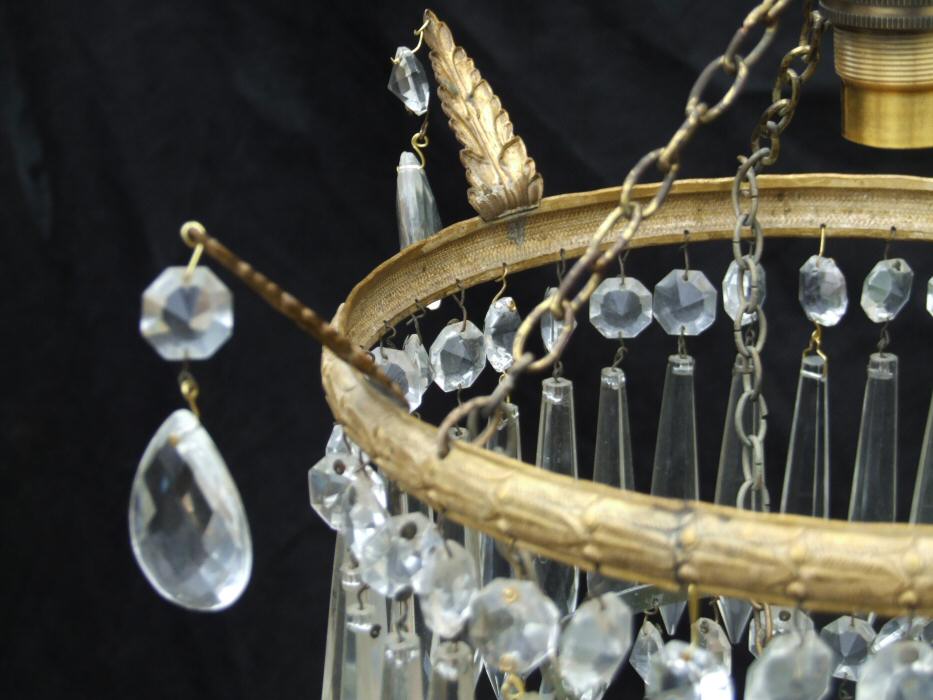 Edwardian 3 Tier Icicle Chandelier