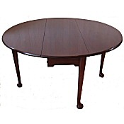 Georgian drop leaf mahogany dining table