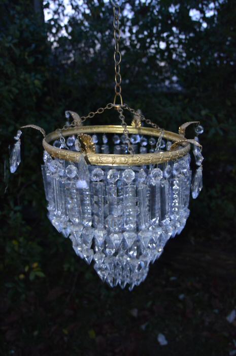 A Beautiful Large 5 Tier Albert Style Chandelier