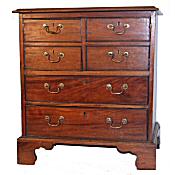 small georgian chest of drawers