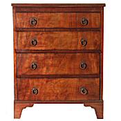 small Regency chest of drawers