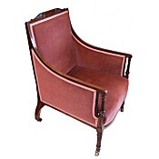 Regency style bergere armchair
