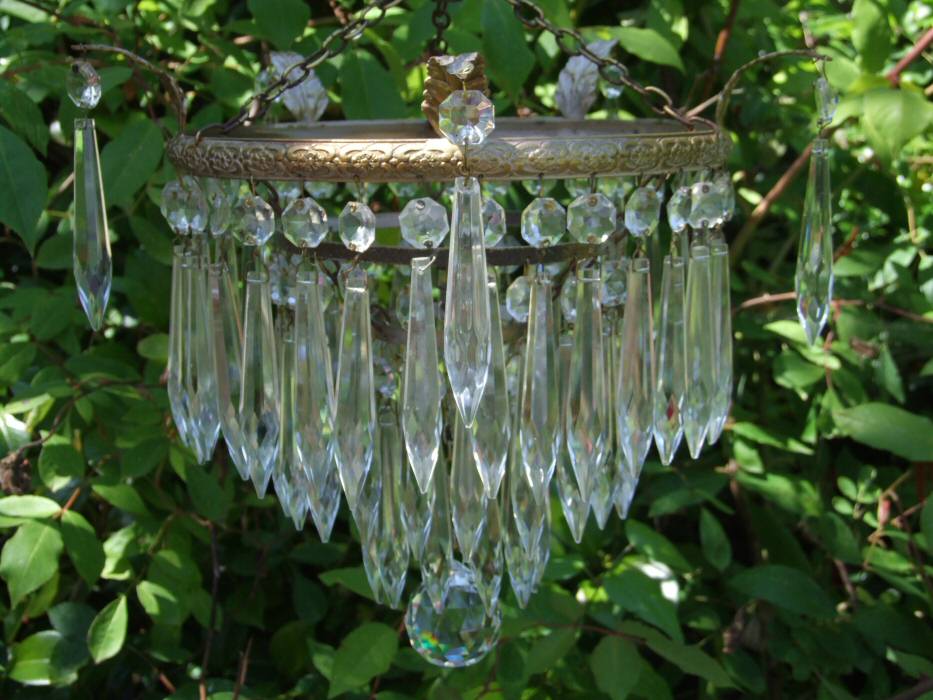 utiful Compact Edwardian 3Tier Icicle Drop Chandelier