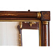Regency rosewood overmantle mirror