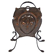 art Nouveau copper firescreen