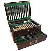 antique boxed cutlery set
