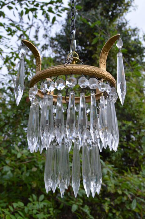 Small Edwardian 2Tier Icicle Drop Chandelier