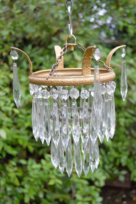 Small Edwardian 2Tier Icicle Drop Chandelier