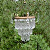 Edwardian 3 tier icicle chandelier