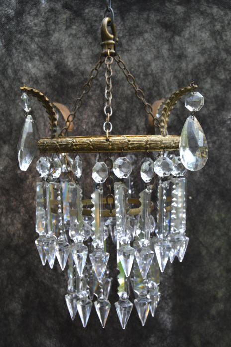 A Beautiful Small 2 Tier Albert Style Chandelier