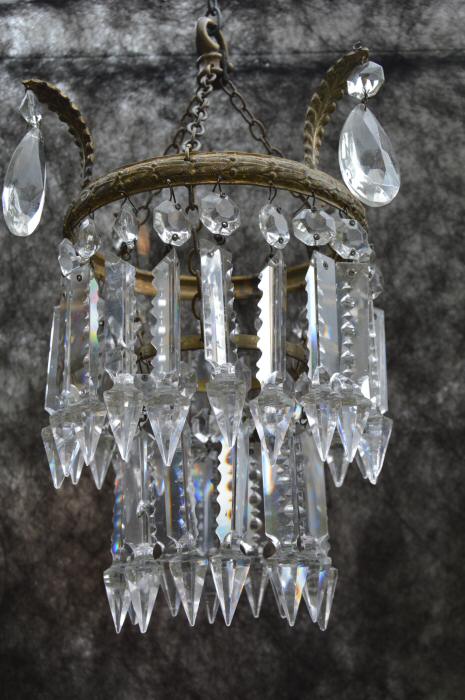 A Beautiful Small 2 Tier Albert Style Chandelier