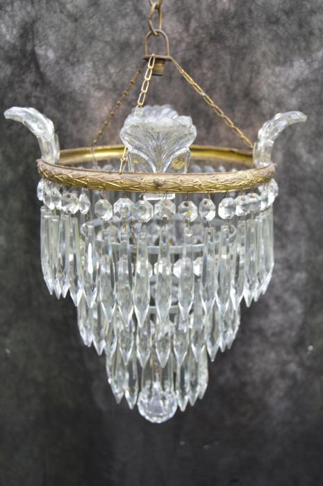 20th Century 3 Tier Icicle Drop Chandelier