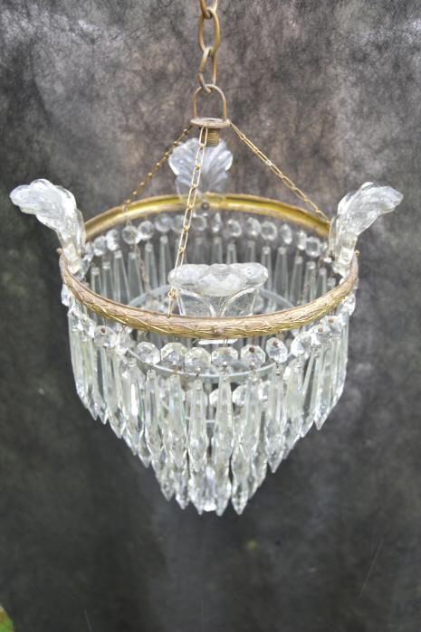 20th Century 3 Tier Icicle Drop Chandelier