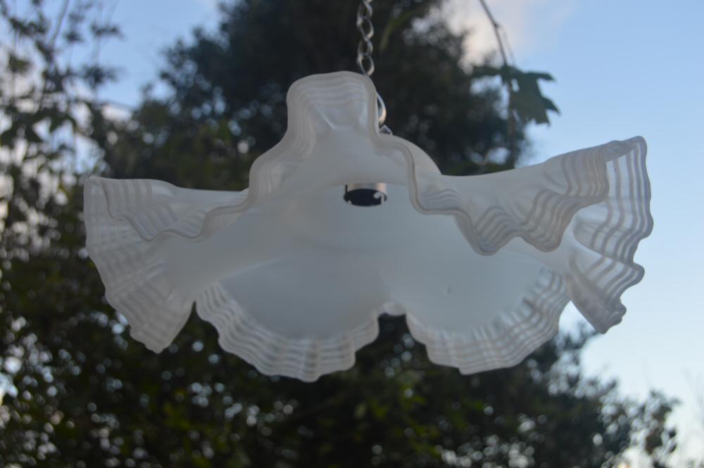 Stunning Edwardian Opaque Petal Ceiling Light