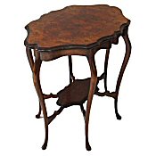 burr walnut antique side table