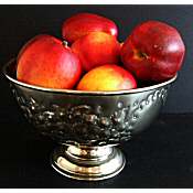 silver plated fruit bowl