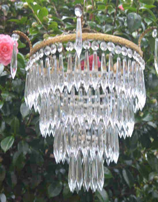 Edwardian 4 Tier Icicle Chandelier