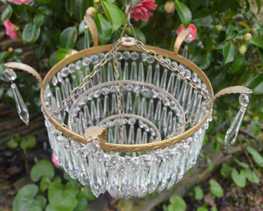 Edwardian 4 Tier Icicle Chandelier