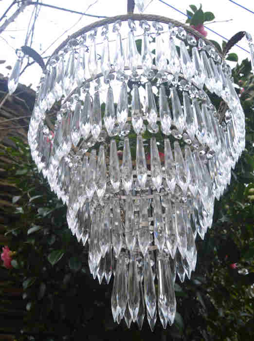 Edwardian 5 Tier Icicle Chandelier