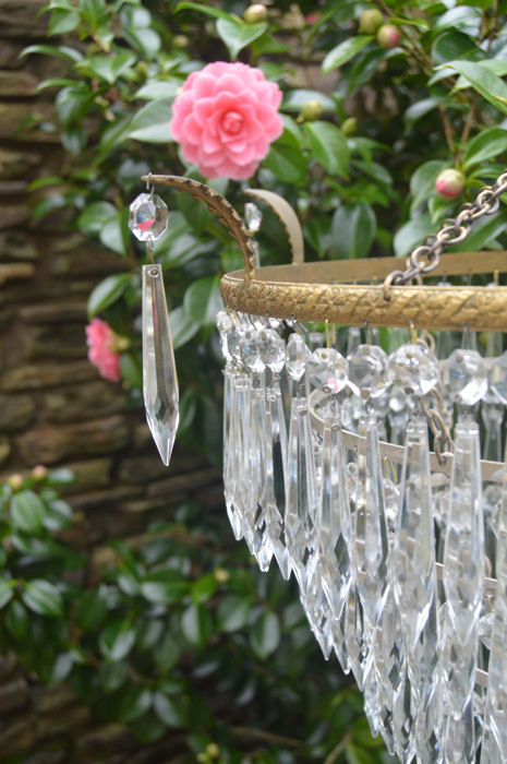 Edwardian 5 Tier Icicle Chandelier