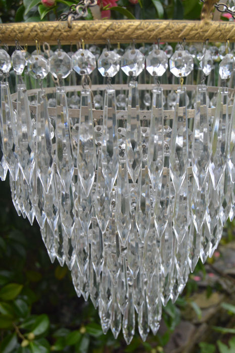 Edwardian 5 Tier Icicle Chandelier