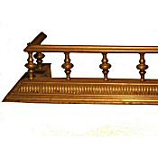 Victorian brass fender