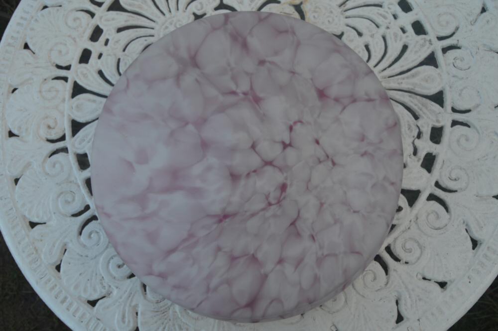 Large Mottled Pink Art Deco Ceiling Light