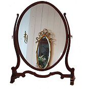Edwardian mahogany dressing table mirror