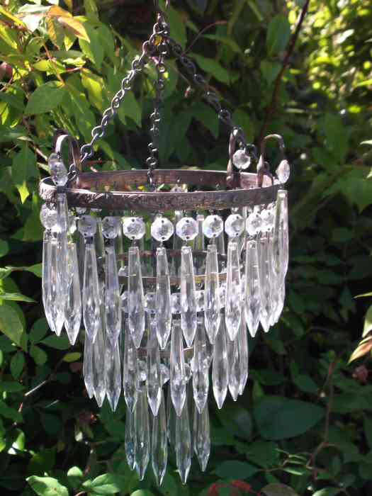 Beautiful Compact Edwardian 3Tier Icicle Drop Chandelier