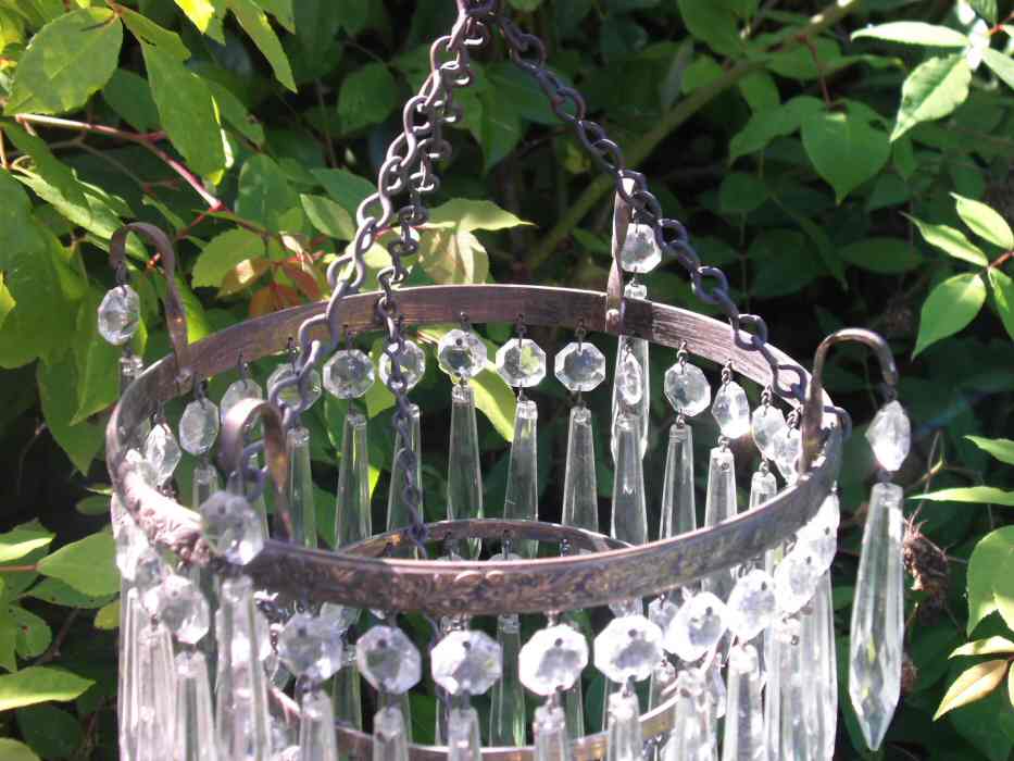 Beautiful Compact Edwardian 3Tier Icicle Drop Chandelier