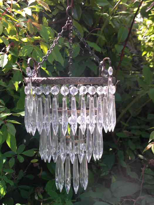 Beautiful Compact Edwardian 3Tier Icicle Drop Chandelier