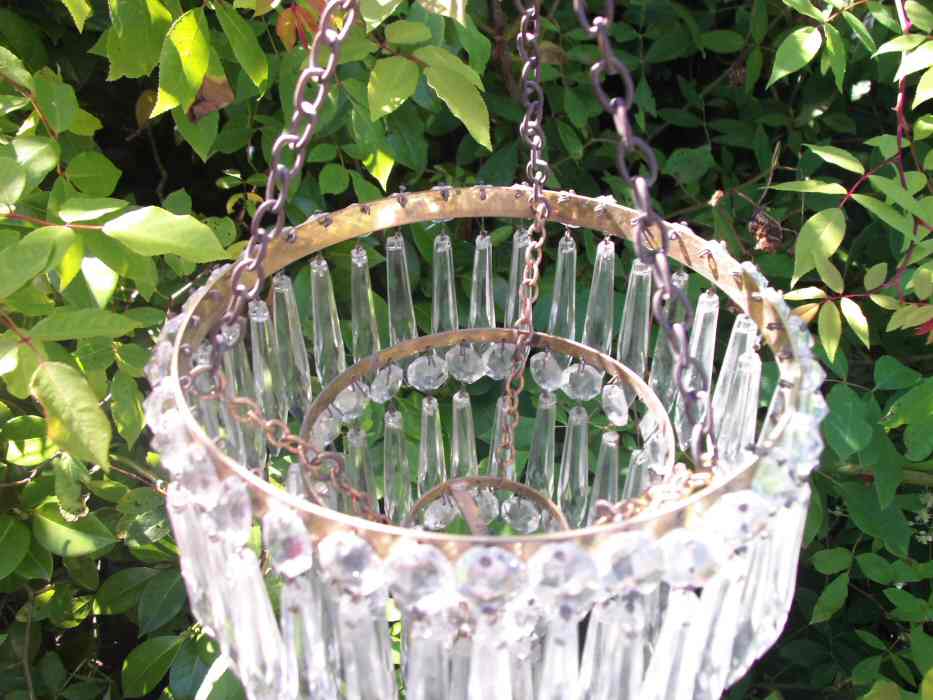 Circa 1930, A 3 Tier Icicle Drop Chandelier