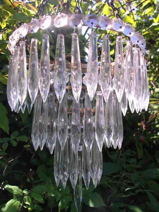 Circa 1930, A 3 Tier Icicle Drop Chandelier