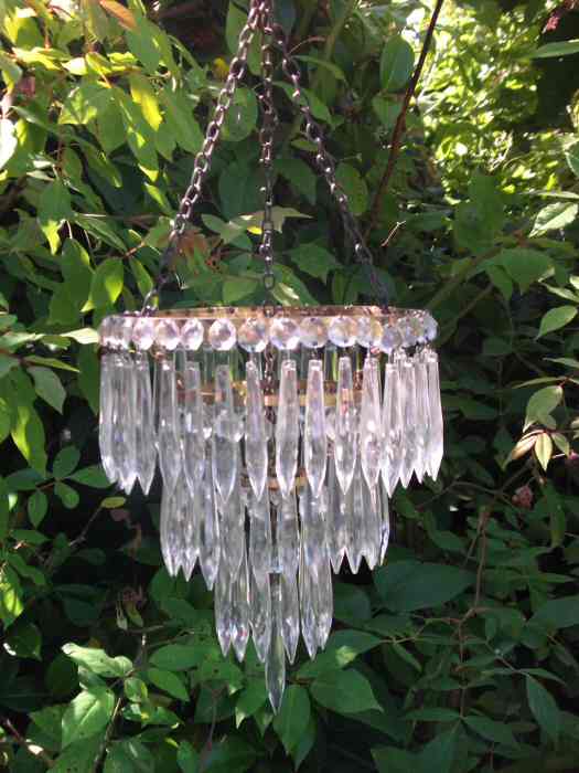 Circa 1930, A 3 Tier Icicle Drop Chandelier