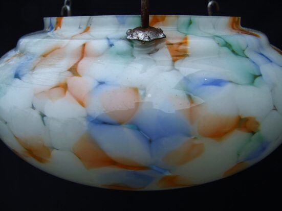 Art Deco Mottled Ceiling Light