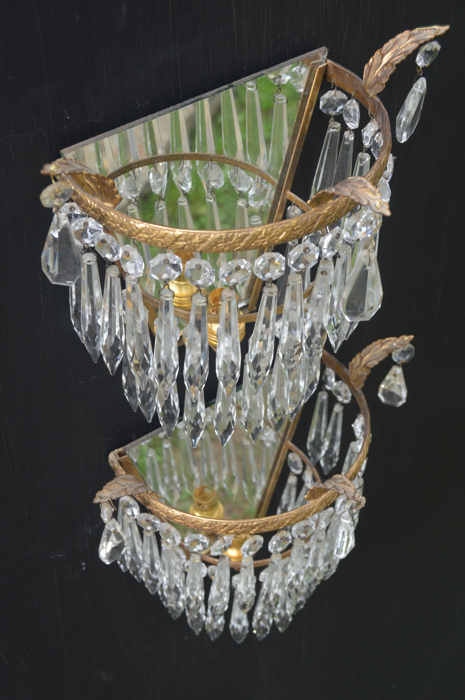  Circa 1930 Icicle drop wall lights