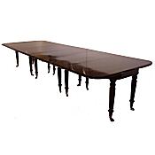 Georgian extending dining table to seat 16 to 18  attributed to Gillows of Lancaster